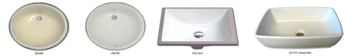 Ceramic Undermount Bathroom Sinks